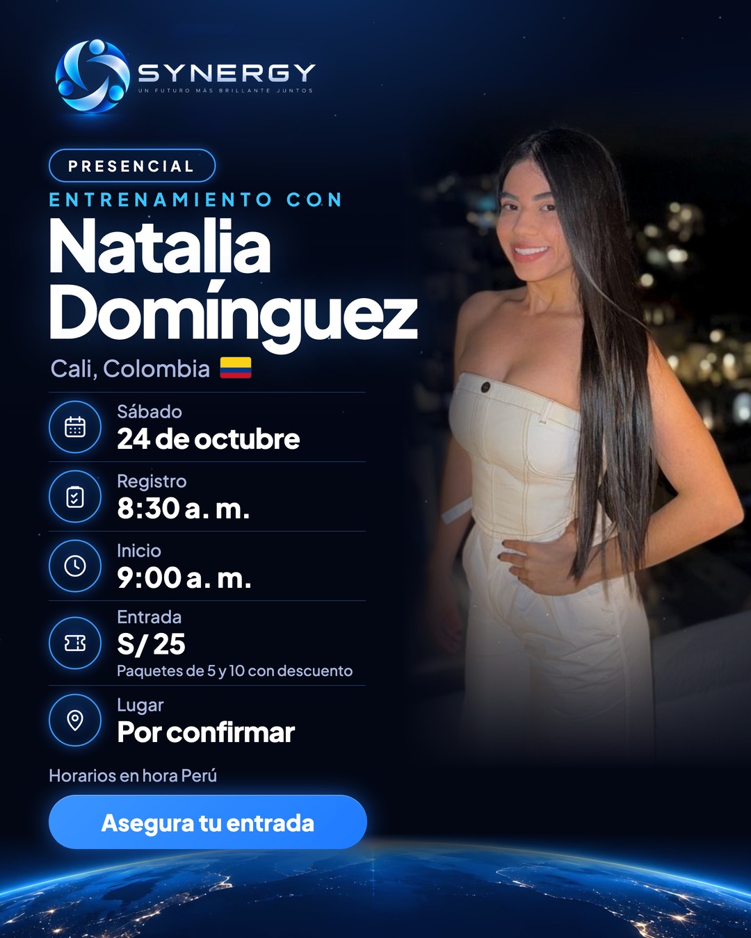 Flyer: Entrenamiento con Natalia Domínguez